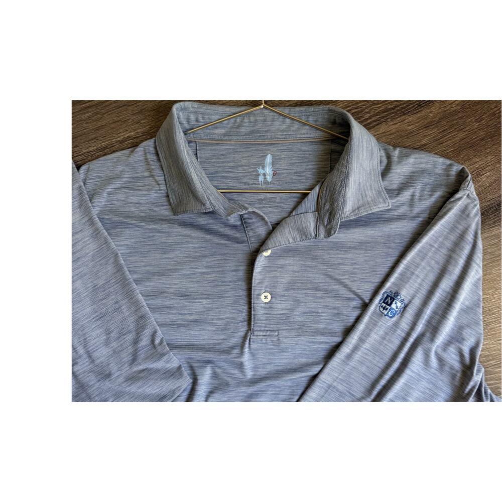 Johnnie-O Northwood Club Dallas Performance Golf Polo Shirt Mens XL Long Sleeve